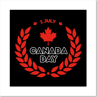 Canada Day Celebration Posters and Art